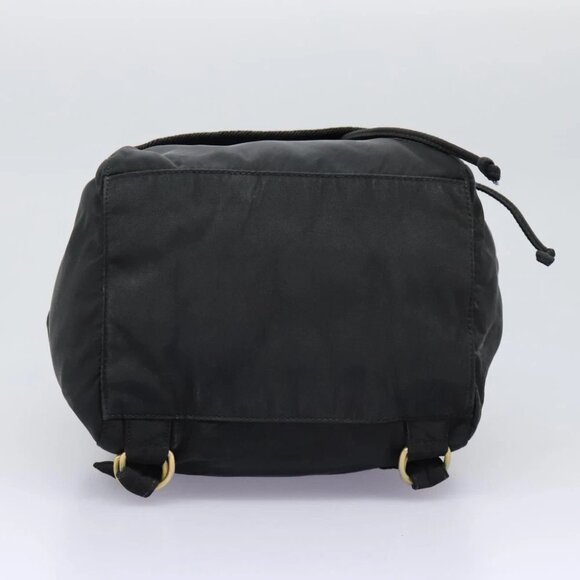 PRADA Backpack Nylon Black Gold Auth bs22978 - Picture 11 of 14